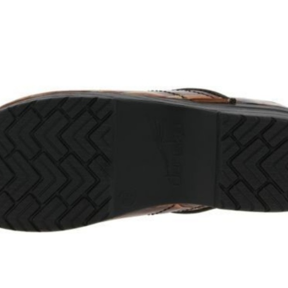 Dansko Size 37 6.5 7 Professional Tiger's Eye Clogs Shoes Animal Print Leather - Picture 5 of 6